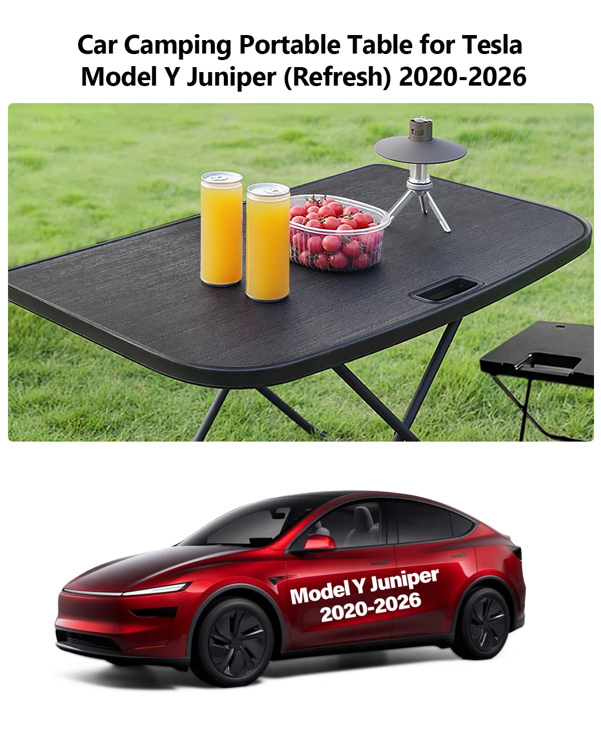Portable Folding Camping Table with 2 Pack Chair X6281