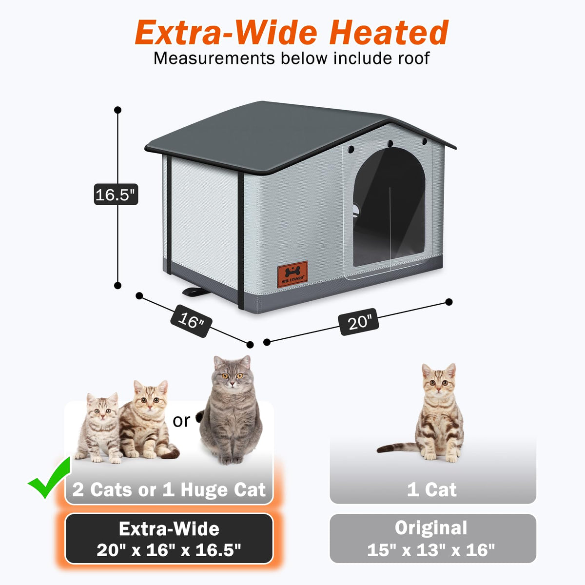 Insulated Heated Cat House Indoor/Outdoor G40414