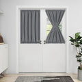Blackout Door Curtains 1 Panel Gray J60487