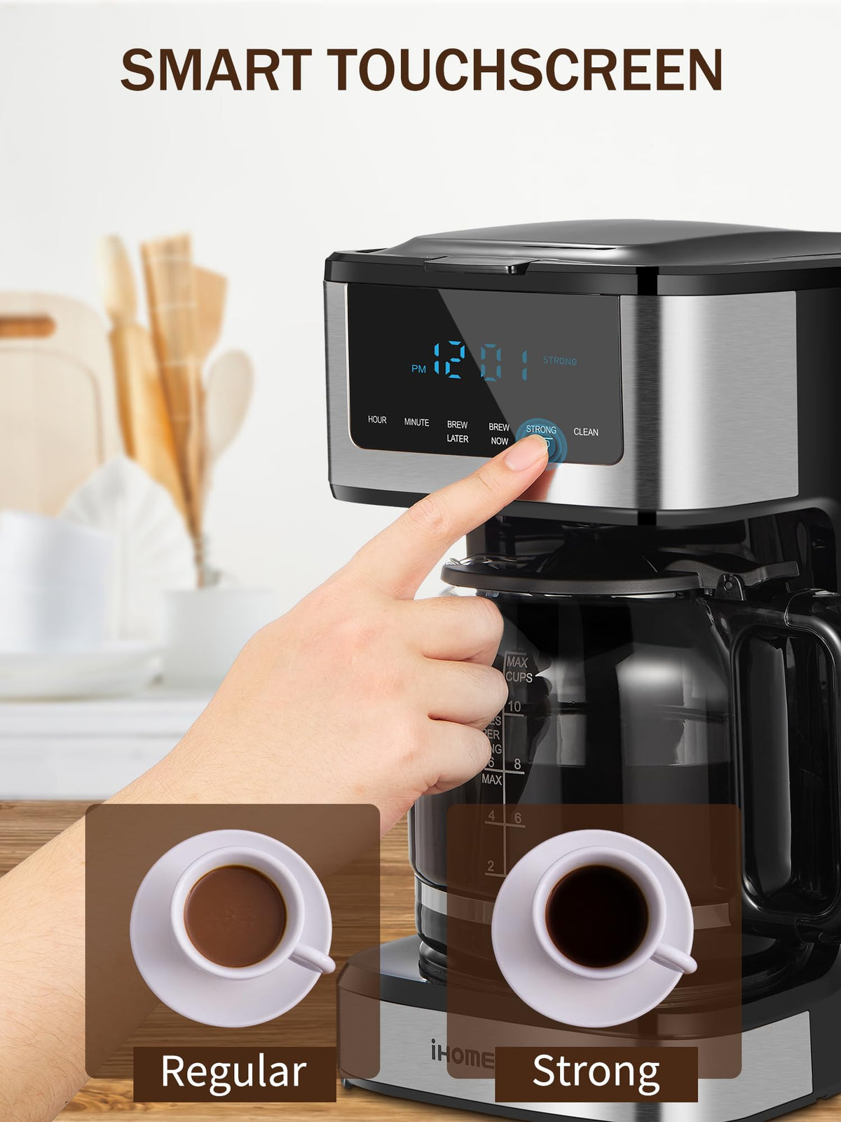 Programmable Drip Coffee Maker 12 Cup Y548