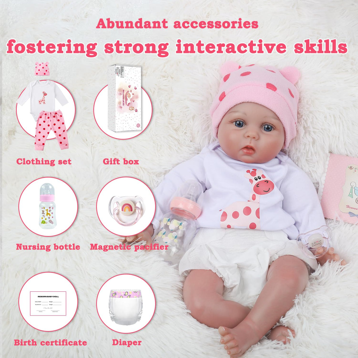 20 inches Realistic Newborn Baby Dolls U82496