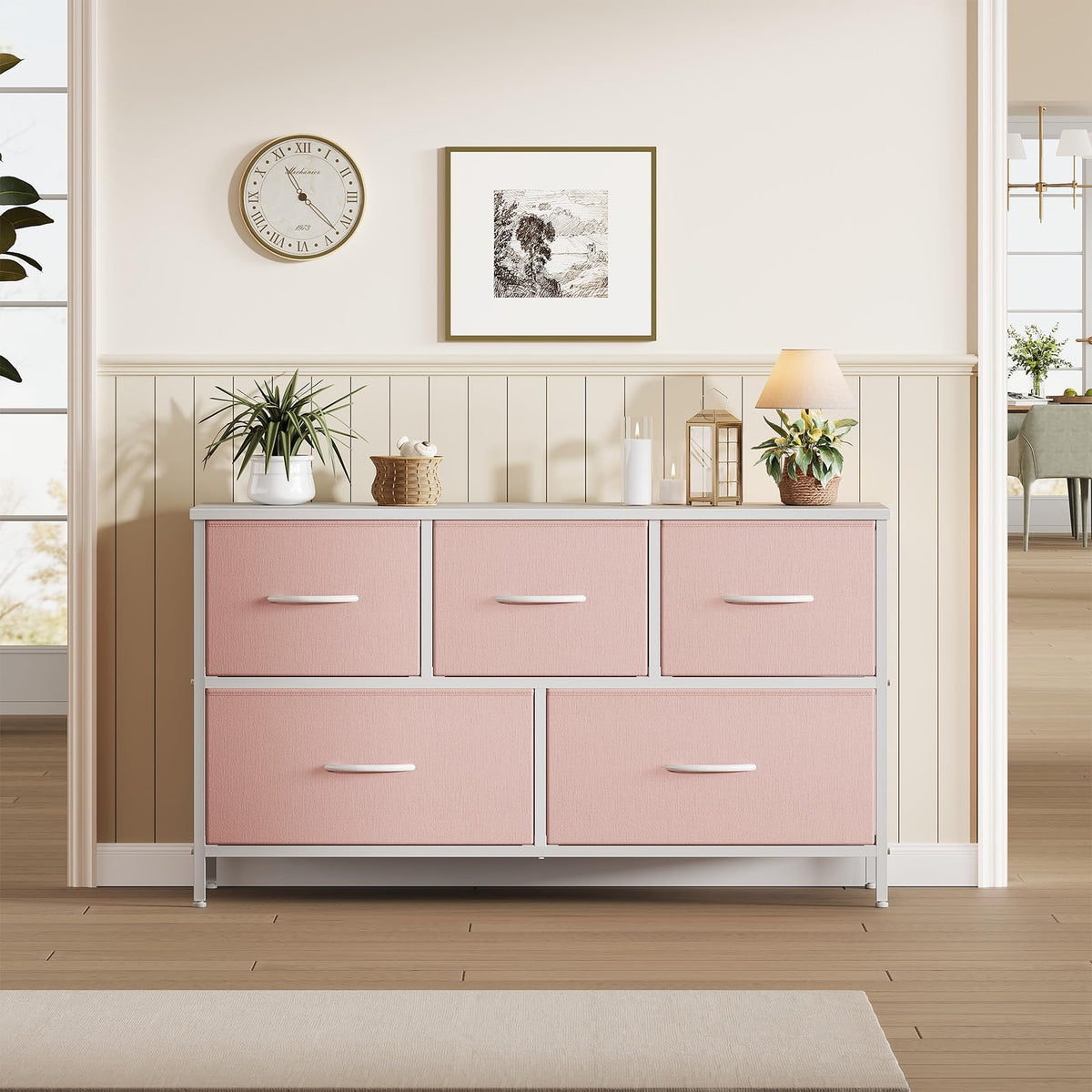 Pink 5 Drawer Dresser B541429