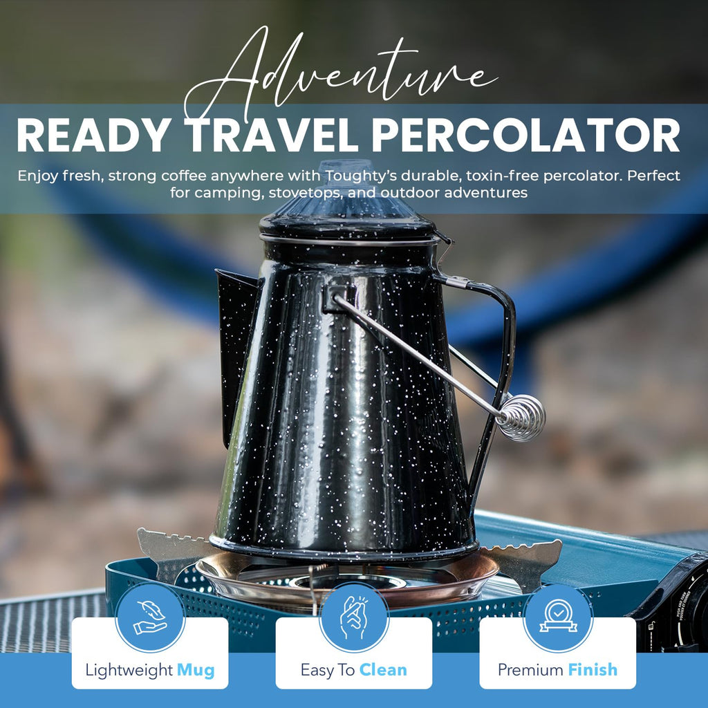 12 Cup Enamel Coffee Percolator L545446