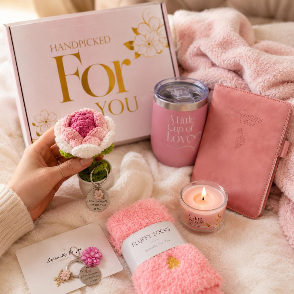 11 Pc Pink Care Package with Blanket A150