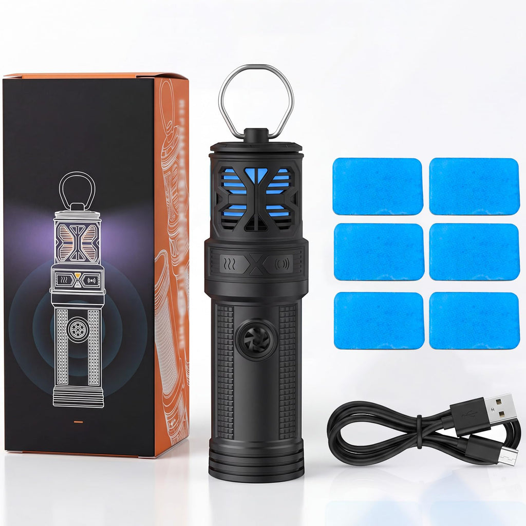 Portable Ultrasonic Mosquito Repeller with Carabiner Hook (6 Refills) I25093