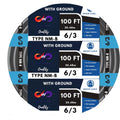 Black 100 Ft Non-Metallic Sheathed Cable D527