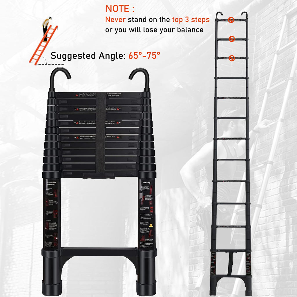 Telescoping Aluminum Ladder 15 FT X727