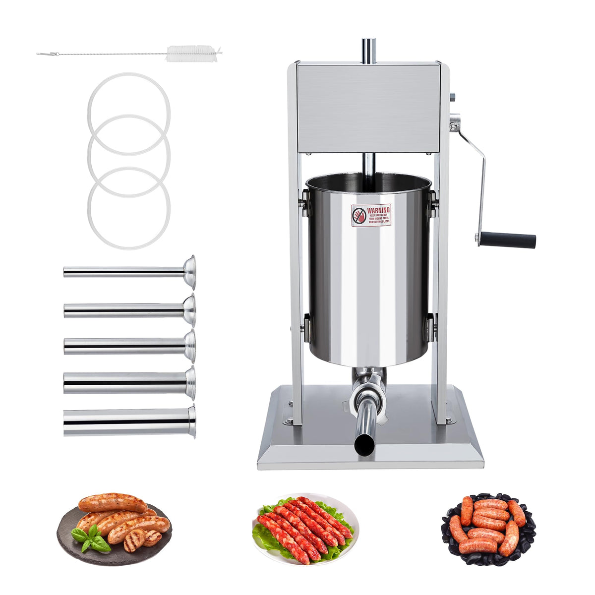 5L Stainless Steel Manual Sausage Stuffer E60926