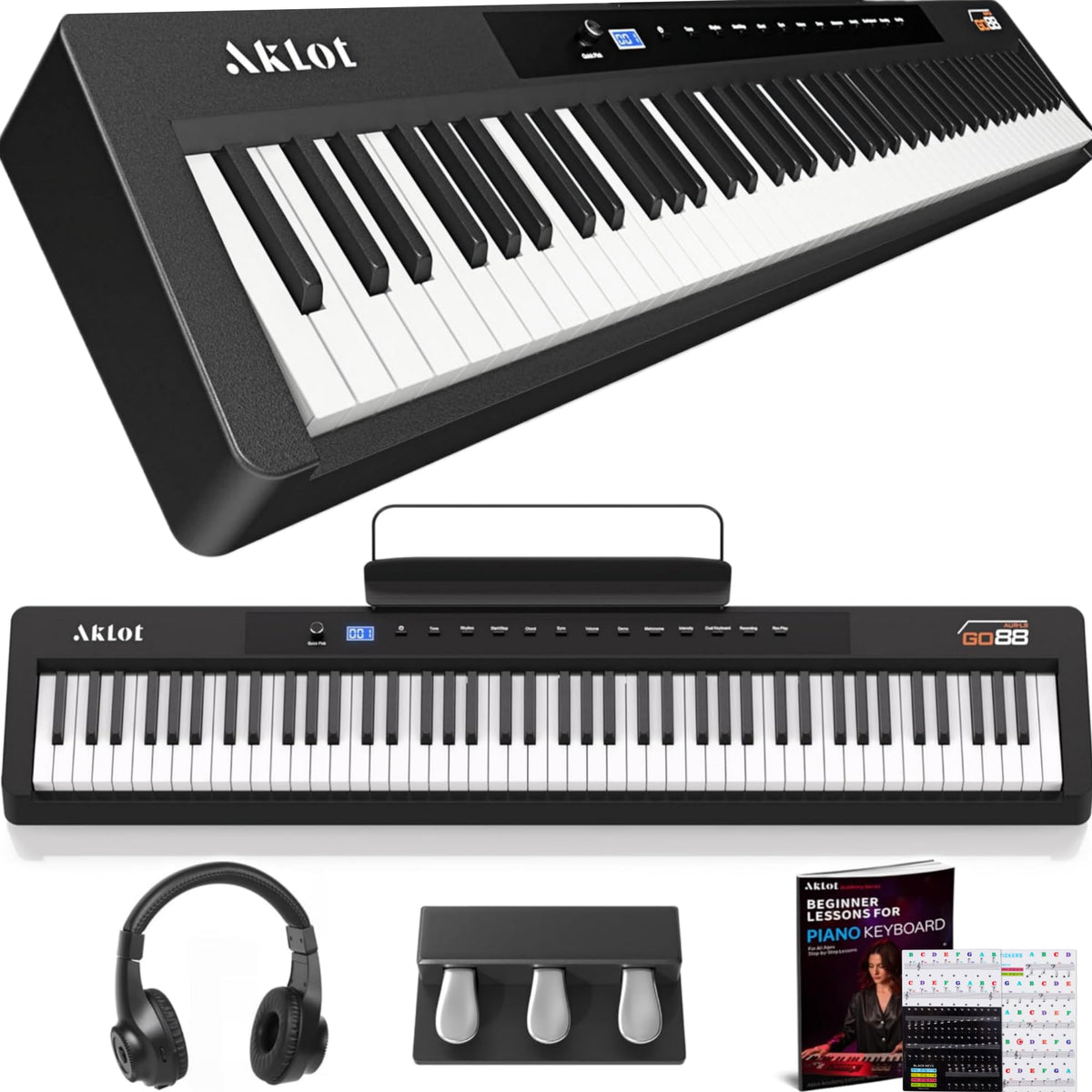 88 Keys Weighted Hammer-Action Digital Piano G296