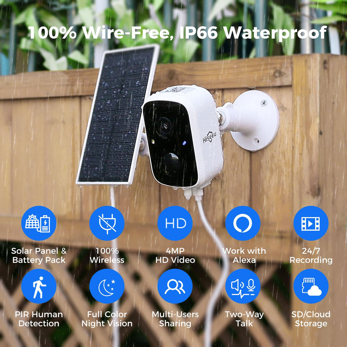 4 Pack Wireless Solar Security Camera N35942