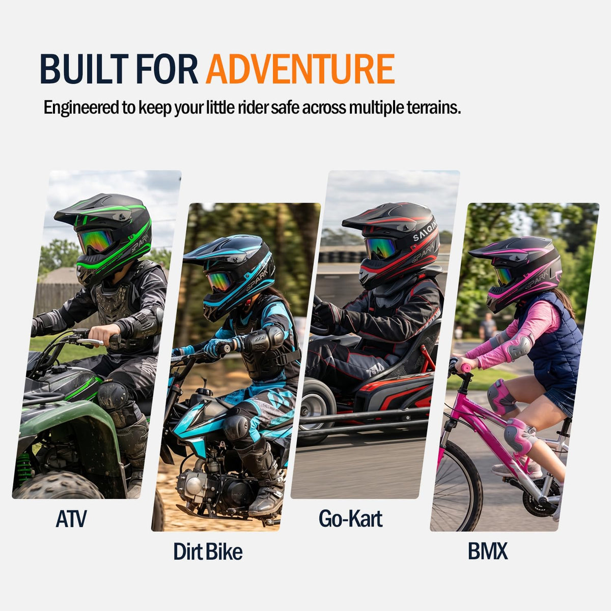 Kids Motocross Full Face Helmet I674