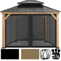 10' x 10' Gazebo Canopy Mosquito Netting Sidewalls C383218