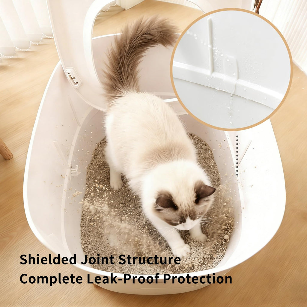 Large Top Entry Cat Litter Box with Scoop O605637