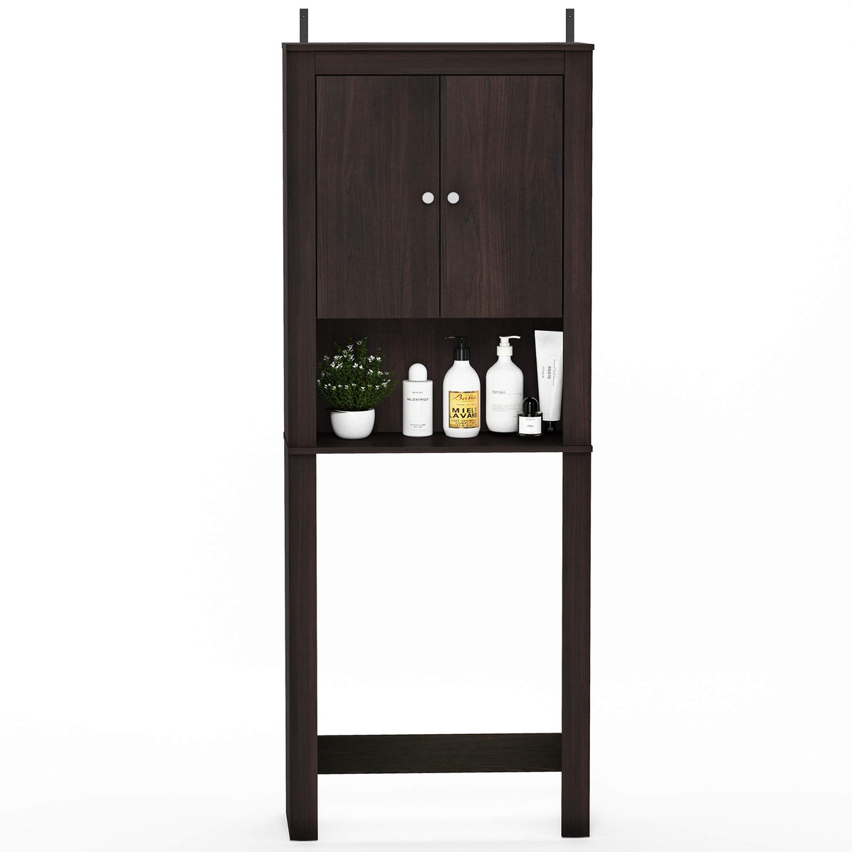 Black Over The Toilet Storage Cabinet U999