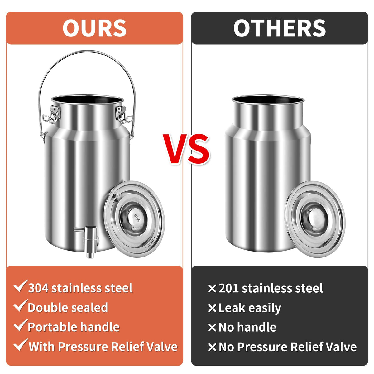 10L Stainless Steel Water Dispenser with Faucet E159