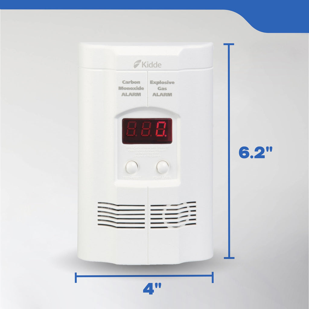 Carbon Monoxide & Explosive Gas Alarm with Digital Display F85396
