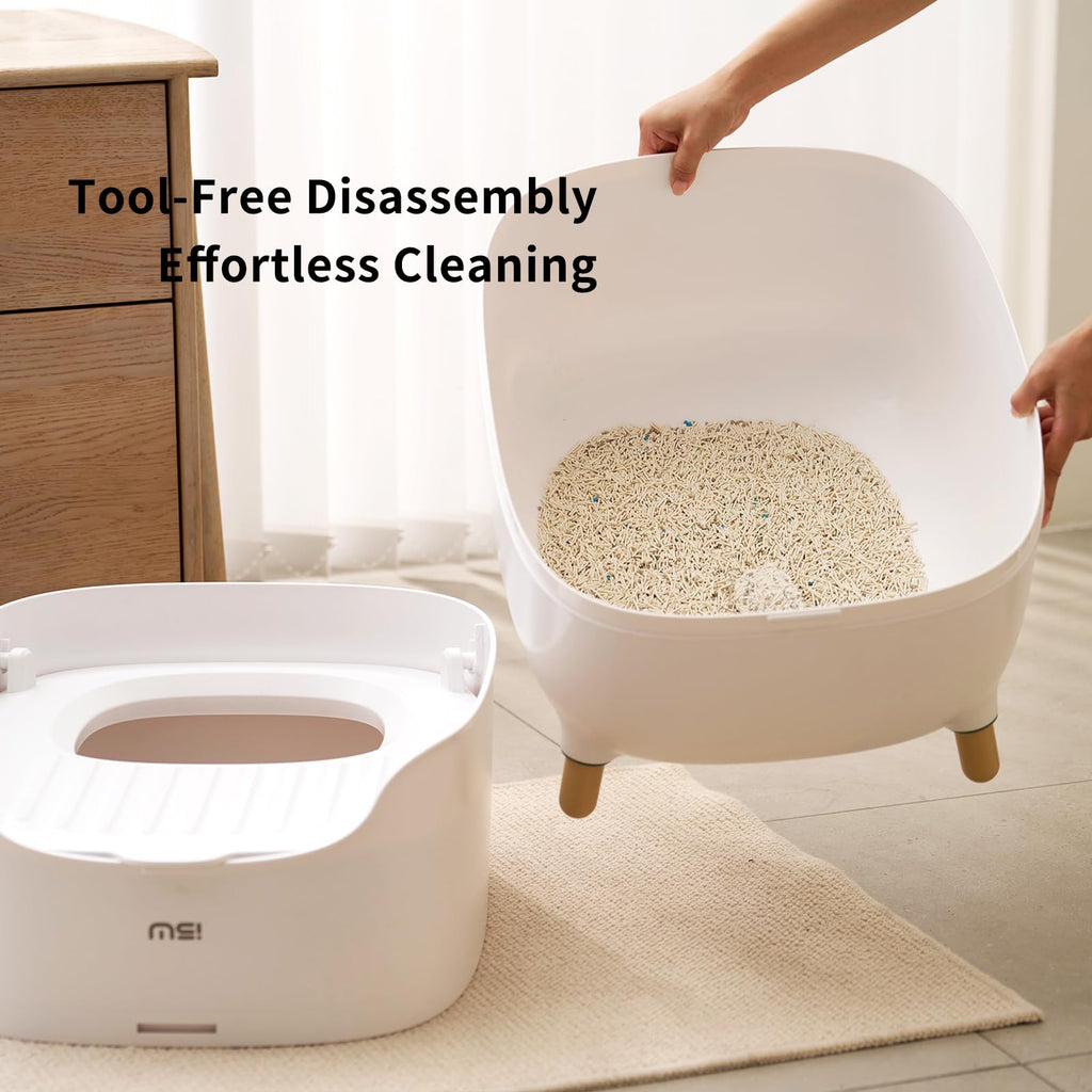 Large Top Entry Cat Litter Box with Scoop O605637