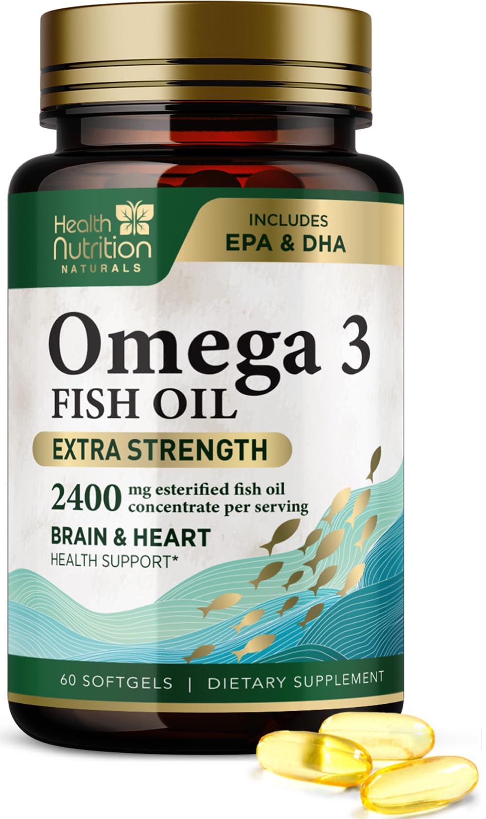 2400mg Omega 3 Fish Oil Softgels T769