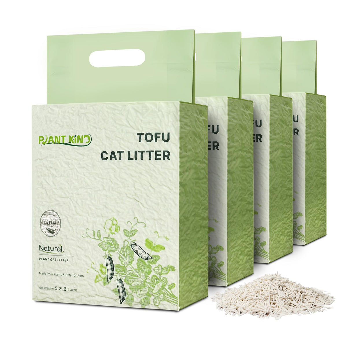 Tofu Cat Litter Clumping Flushable Plant-Based 20.8lbs I66480
