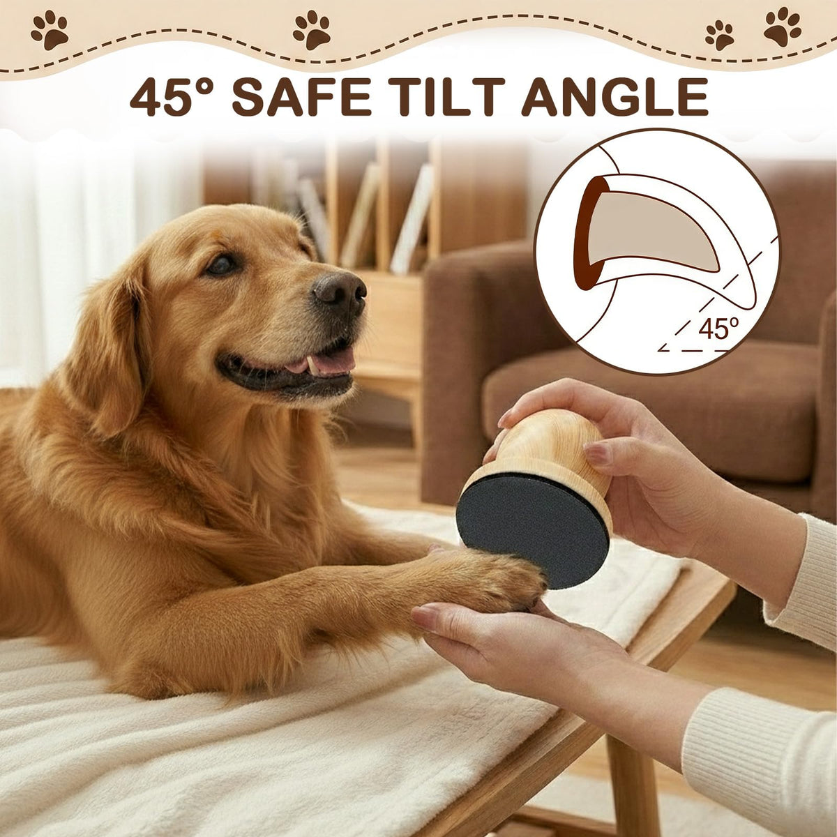 Dog Nail File Grinder Board with 4-Pack Replaceable Sandpaper Discs D643