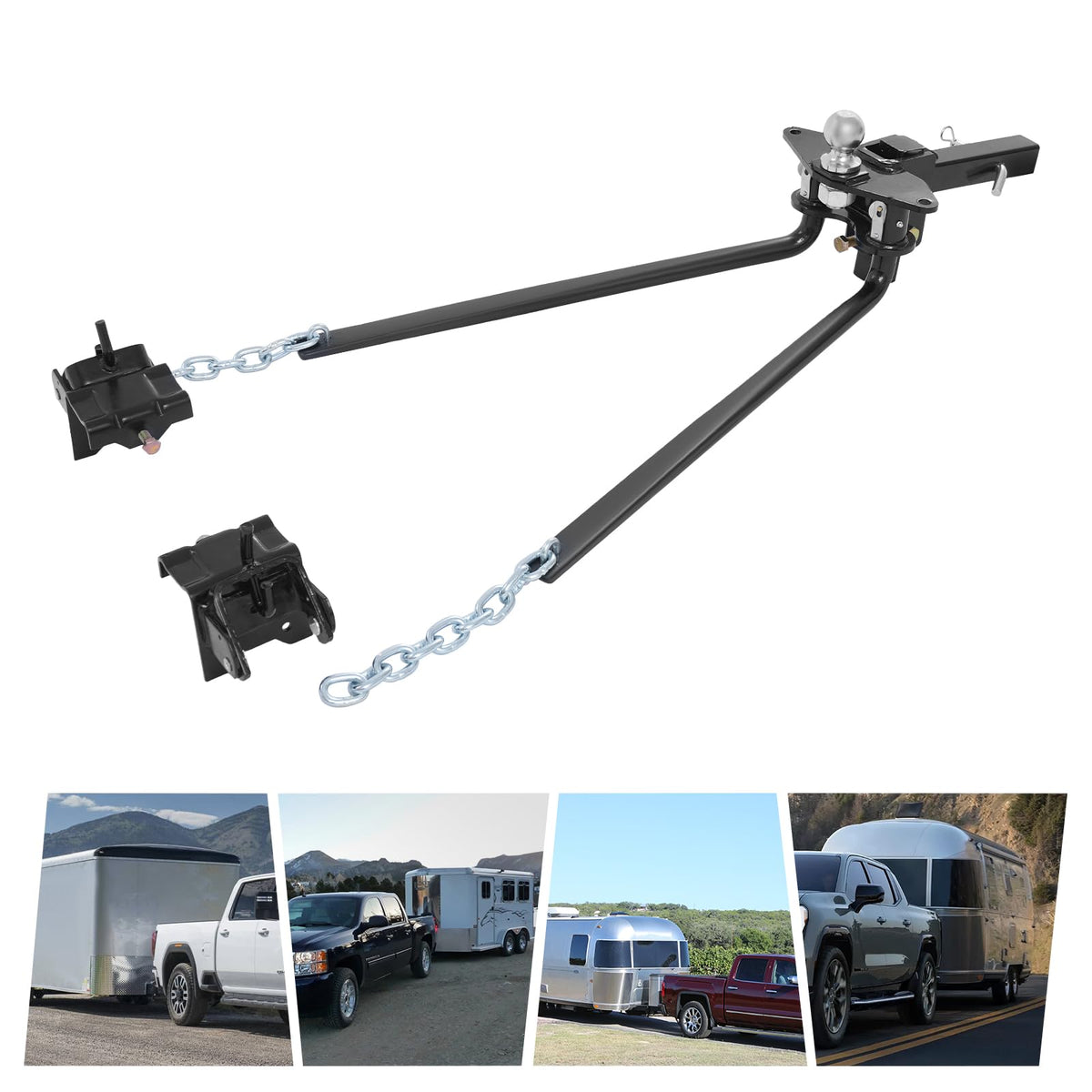 14000lbs Weight Distribution Hitch with Connection Bar F8316
