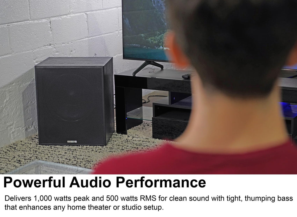 15" Black Powered Subwoofer S3907