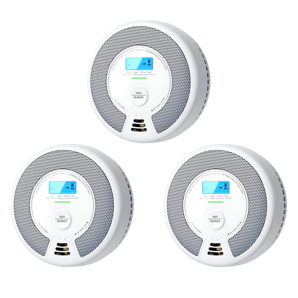 Smoke and Carbon Monoxide Detector Combo 3-Pack U752