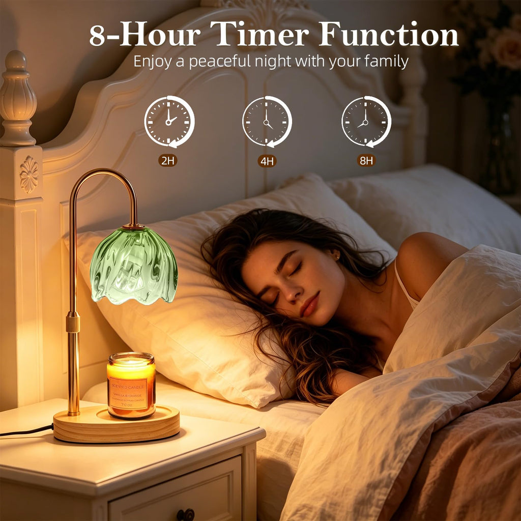 Flower Candle Warmer Lamp with Timer C21582