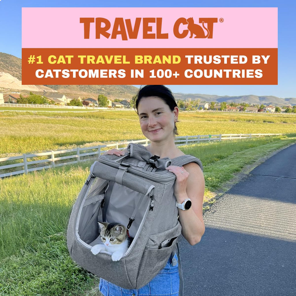 Grey Mesh Cat Carrier Bag with Side Pockets U85754