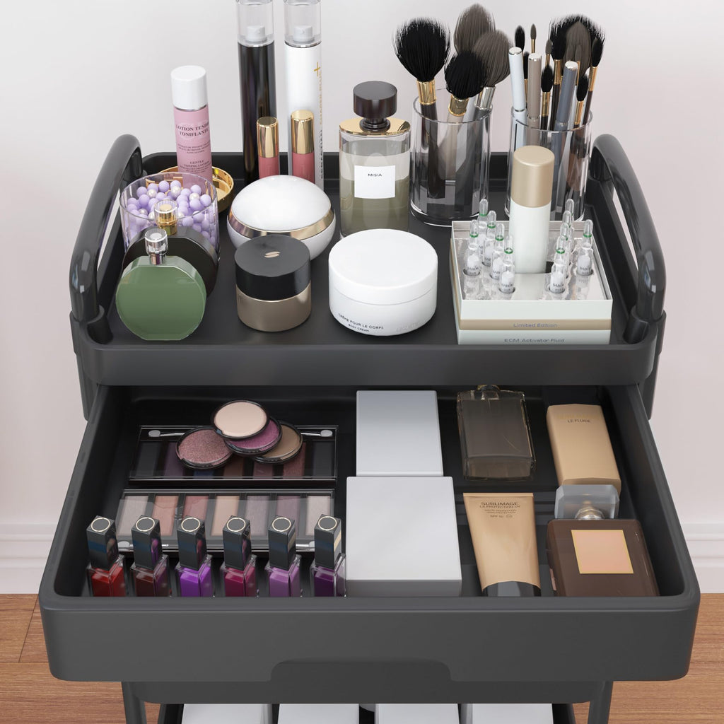 4-Tier Utility Cart with Drawer & Wheels Z1389