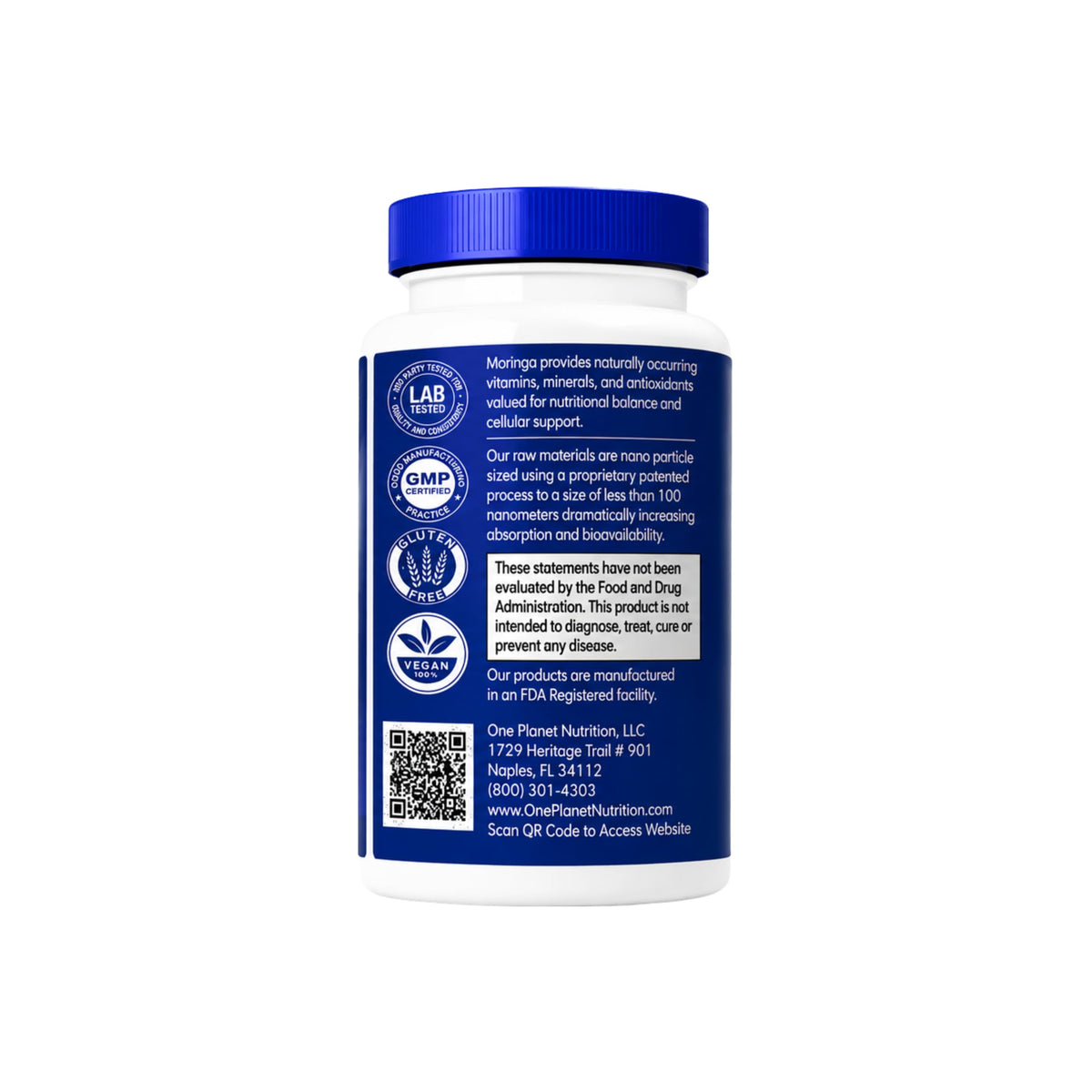 Moringa Capsules 500 mg 120 Count V772582
