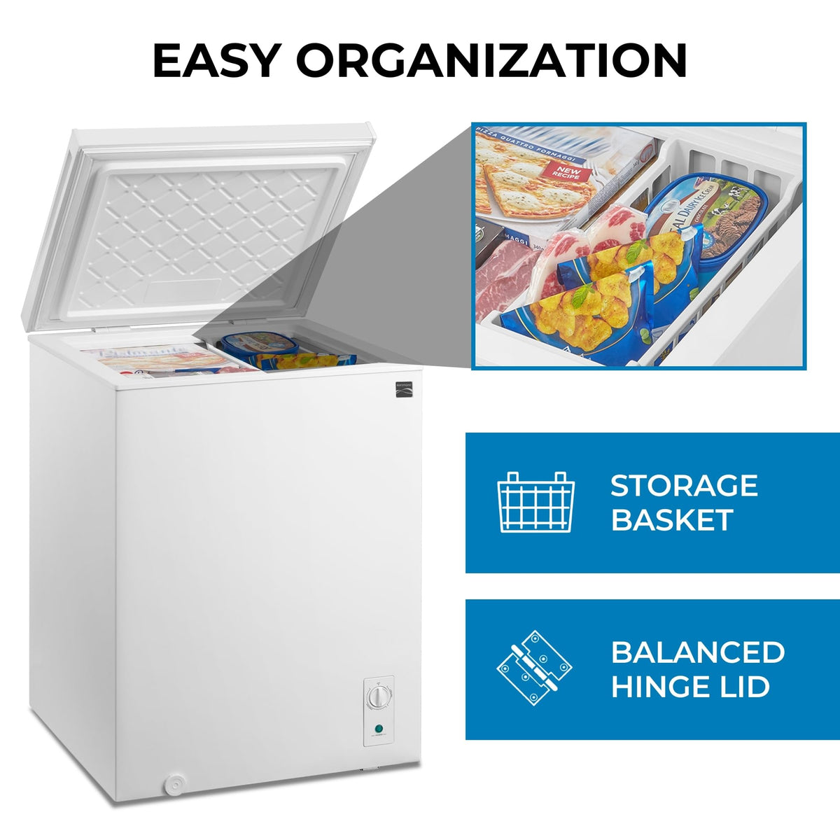 5.0 Cubic Feet White Chest Freezer E207505