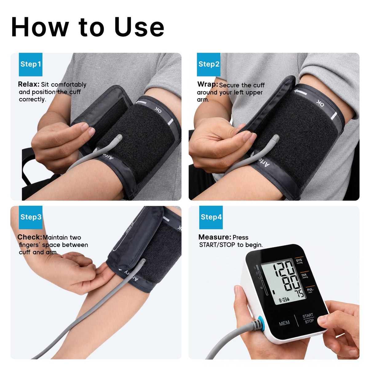 Accurate Upper Arm Blood Pressure Monitor J508926