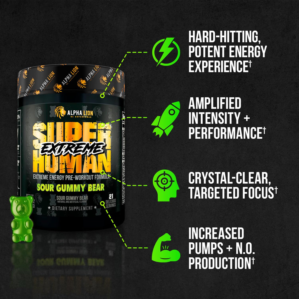 High Stim Pre Workout Powder with Beta Alanine, L-Taurine & Caffeine, 21 Servings T425