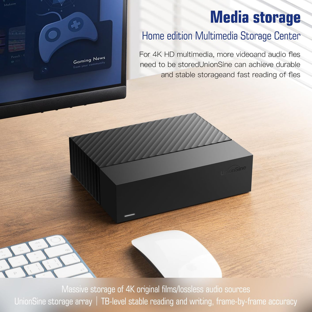 10TB USB3.0 3.5" Desktop External Hard Drive F7775