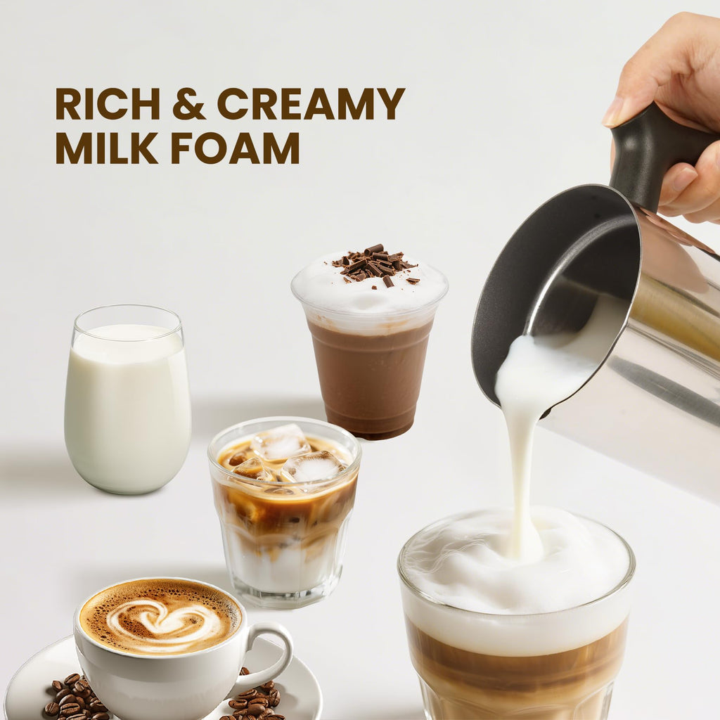 Electric Milk Frother 4-in-1 Foam Maker 10.6 oz L5338