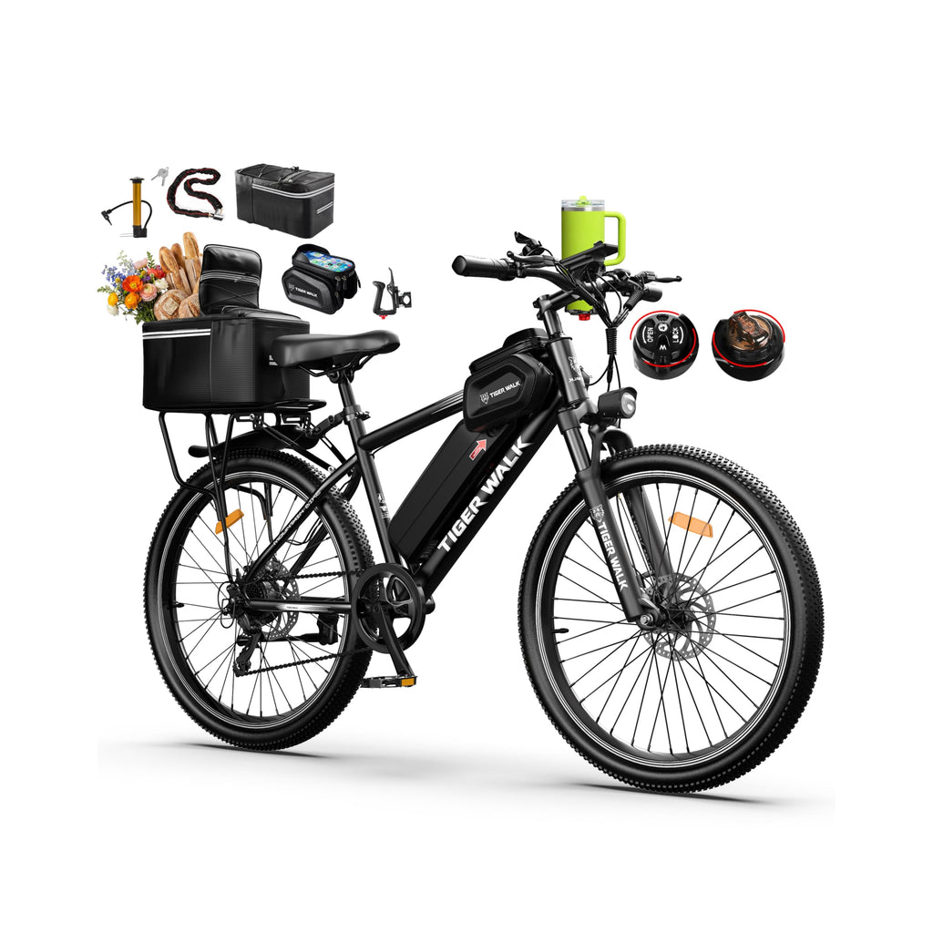 26" Electric Mountain Bike 48V 10Ah 7-Speed E418