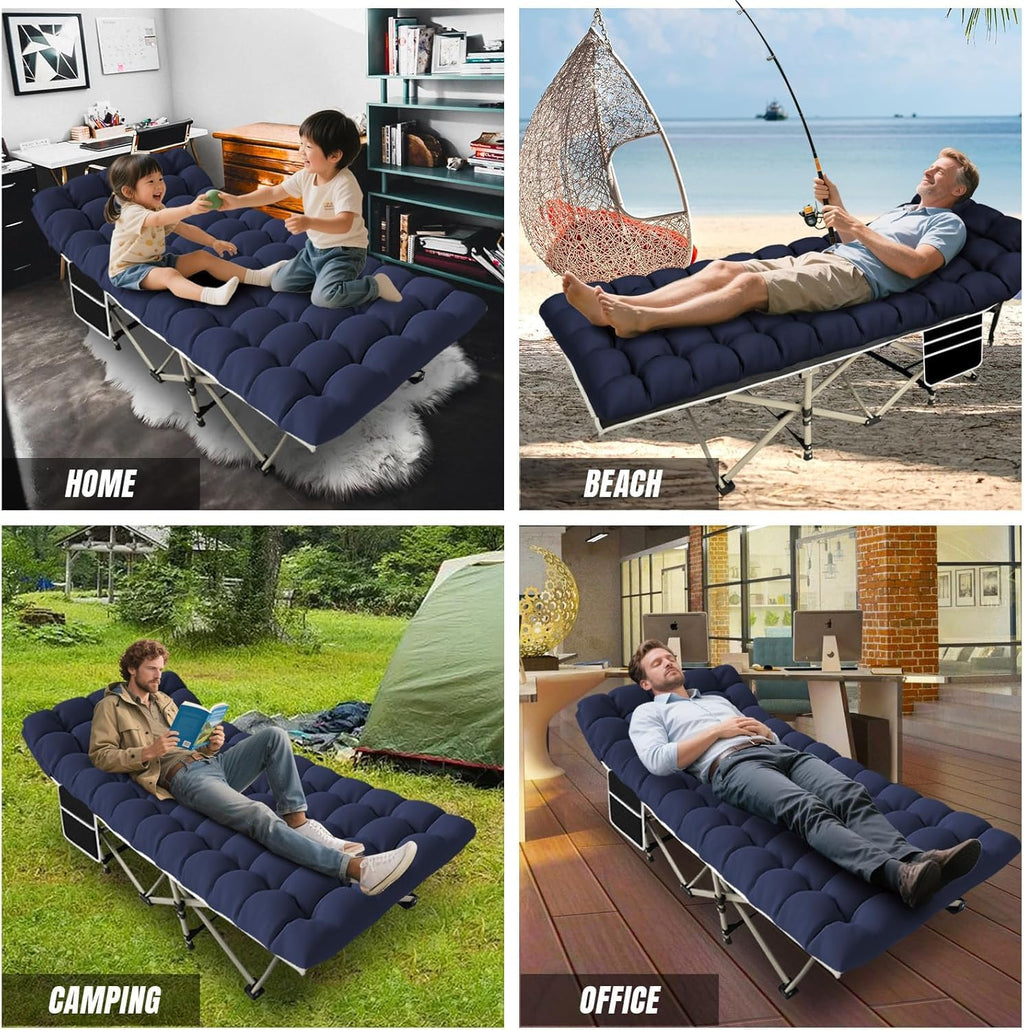 Folding Camping Cot Bed 32" Wide Oxford D343462