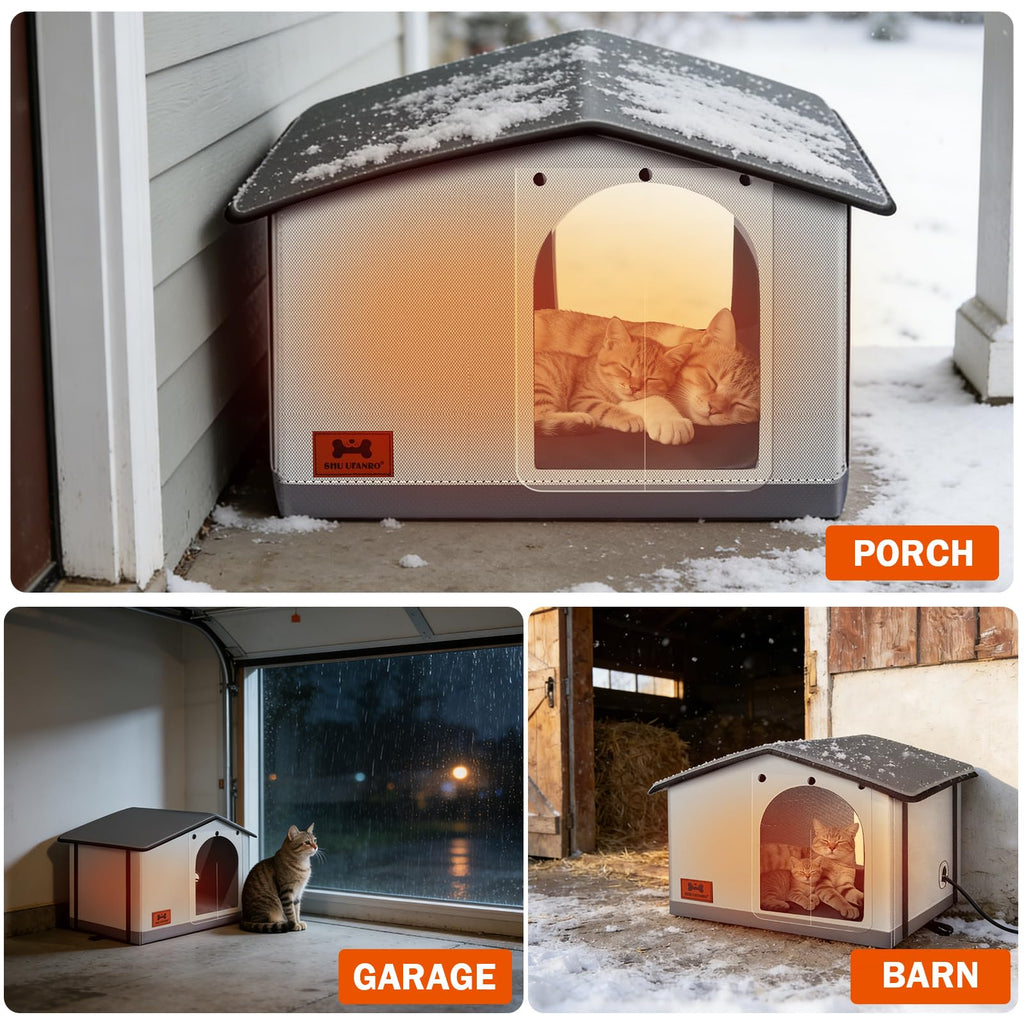 Insulated Heated Cat House Indoor/Outdoor G40414