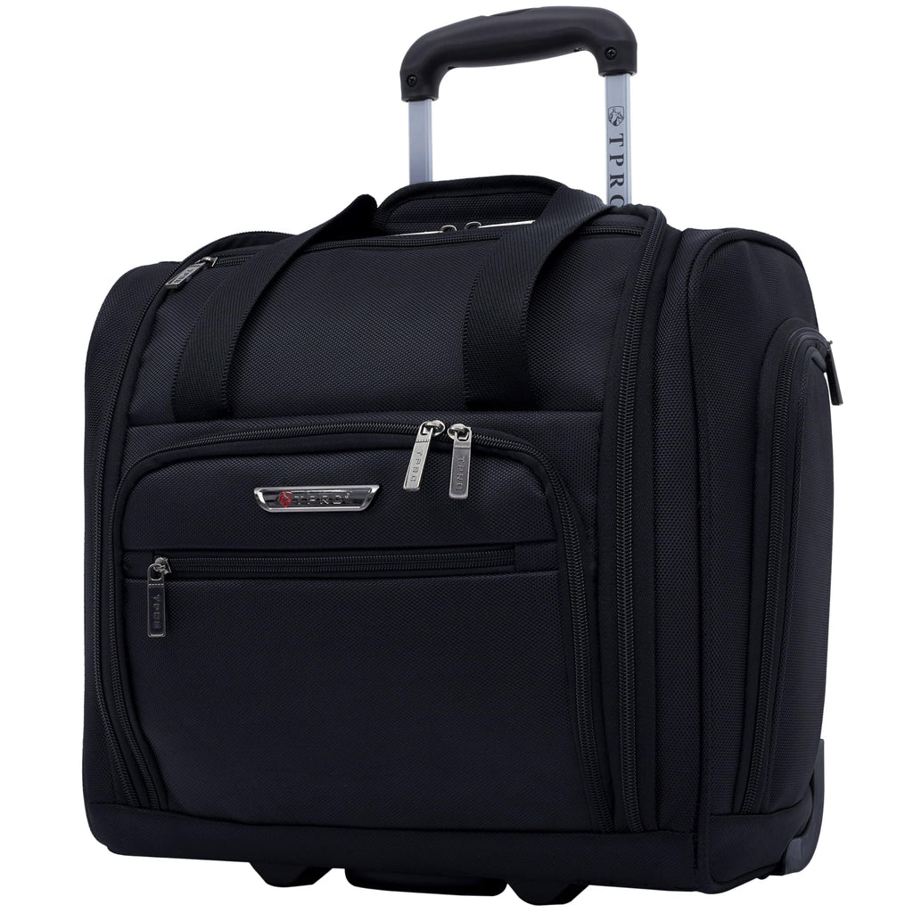 15” Underseat Carry-On Luggage with USB Charging Port, Black P441