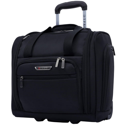 15” Underseat Carry-On Luggage with USB Charging Port, Black P441