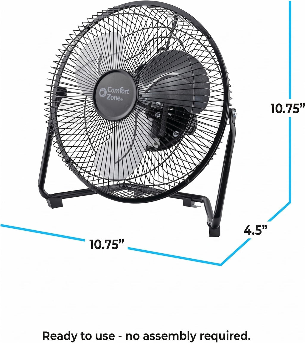 9 inch 3 Speed Metal Floor or Table Fan with Carry Handle M63946