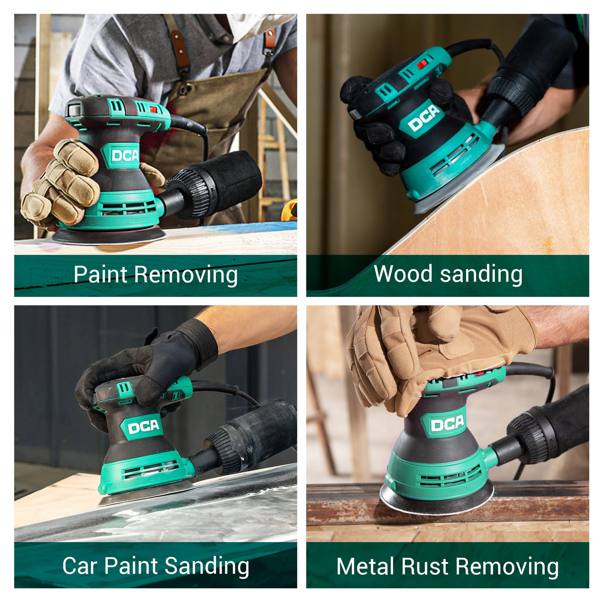 3.0 AMP Corded Random Orbital Sander 6 Speeds 5-Inch H1651
