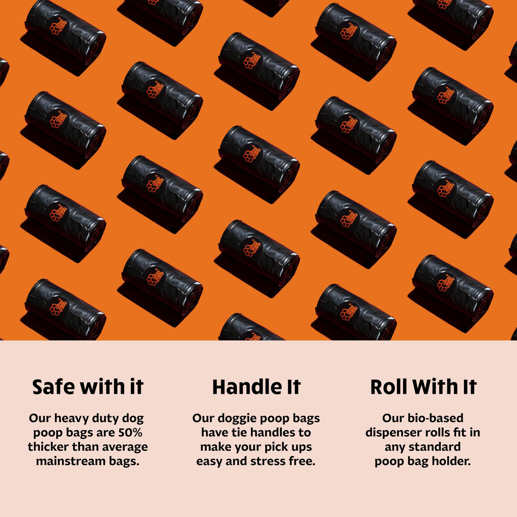 Dog Poop Bags Rolls with Handles L3577