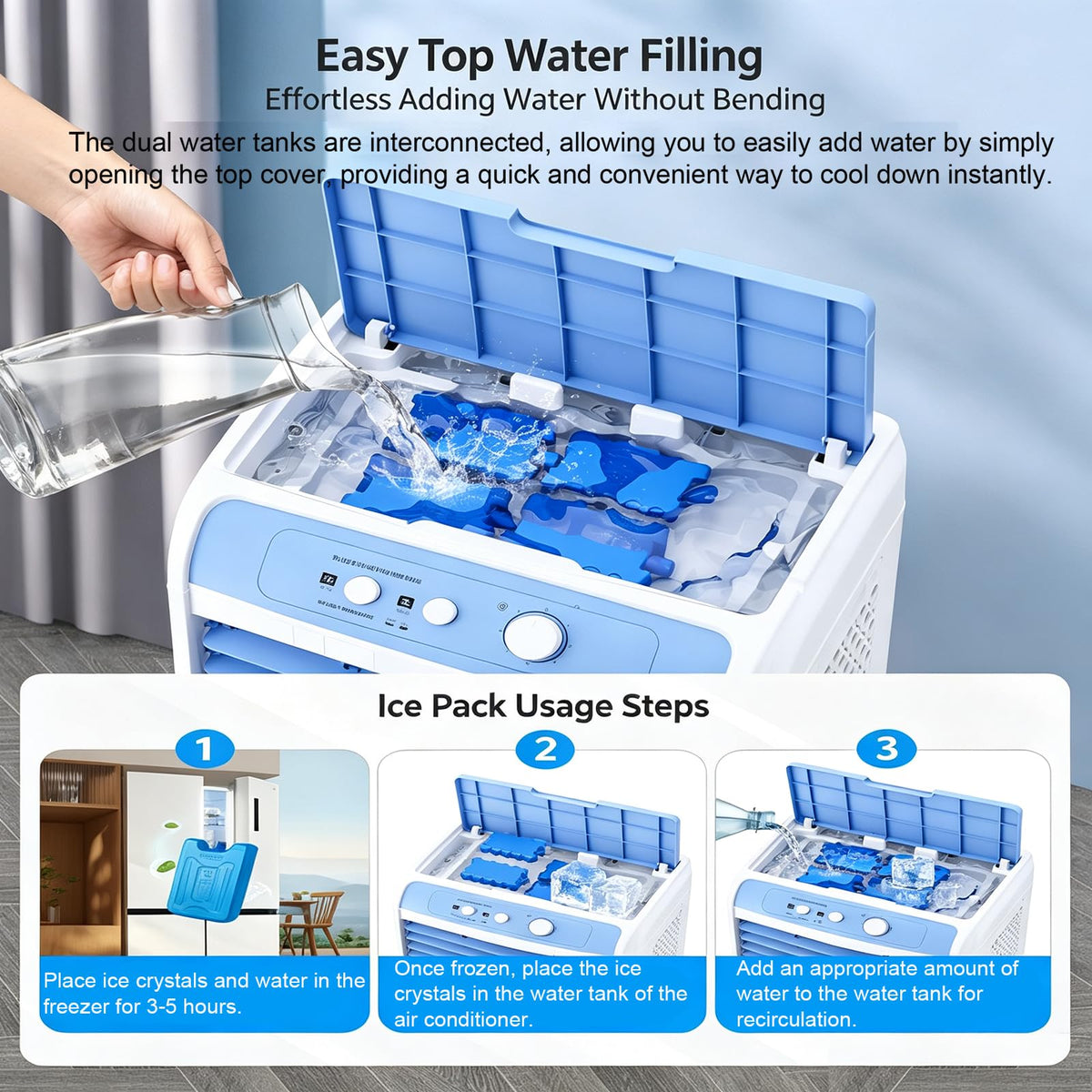 Remote Control Evaporative Air Cooler 20L Q607