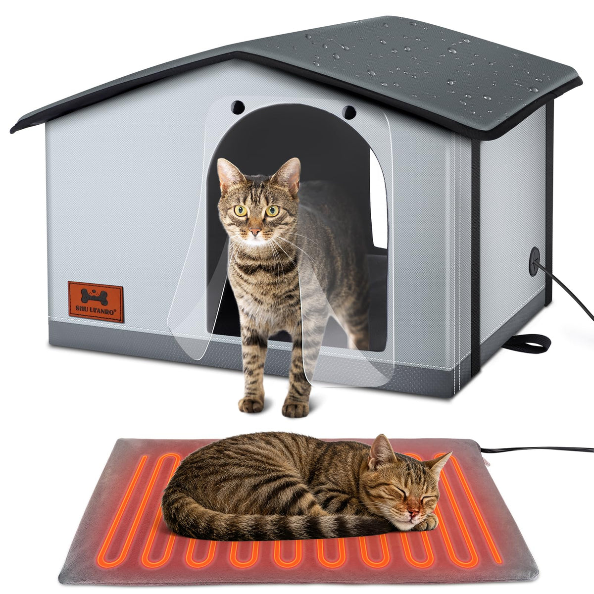 Insulated Heated Cat House Indoor/Outdoor G40414