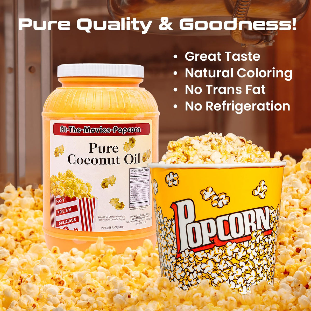 Yellow Coconut Popcorn Popping Oil Case Of Four Gallons Q9259