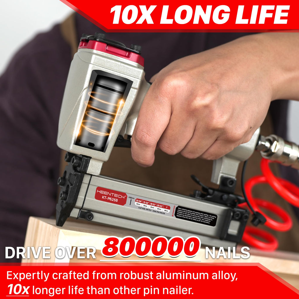 Pneumatic Pin Nailer 23 Gauge with 2160pcs Pin Nails I398397