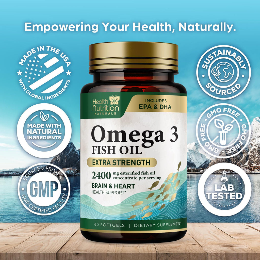 2400mg Omega 3 Fish Oil Softgels T769