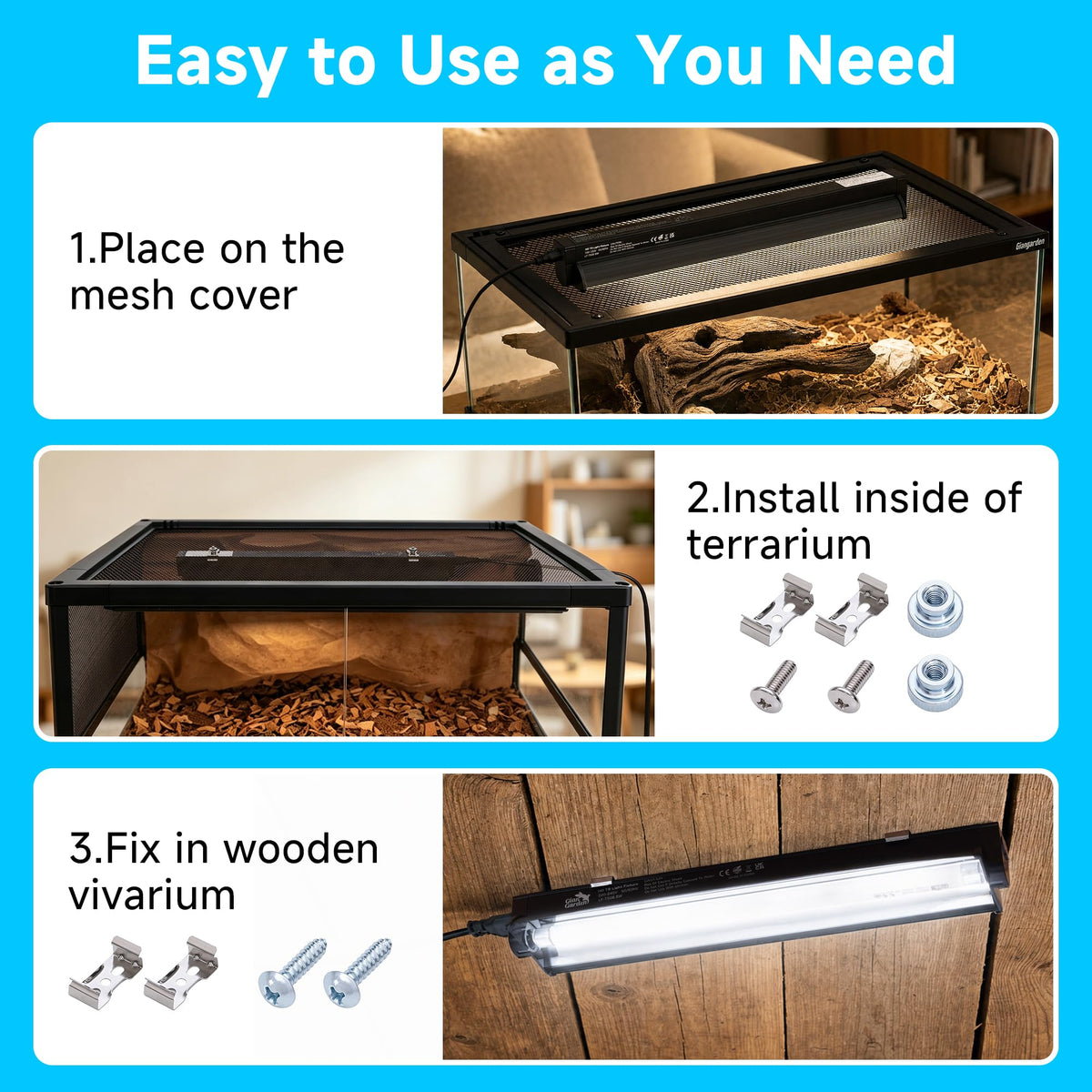23-Inch 24W UVB Reptile Lighting Combo Kit B681